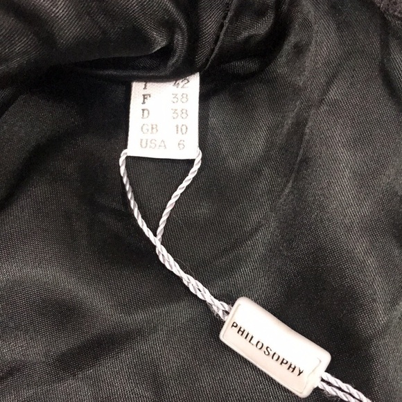 PHILOSOPHY DI Alberta Ferretti NEW Gray Wool Evening Jacket size 6 - Picture 11 of 15